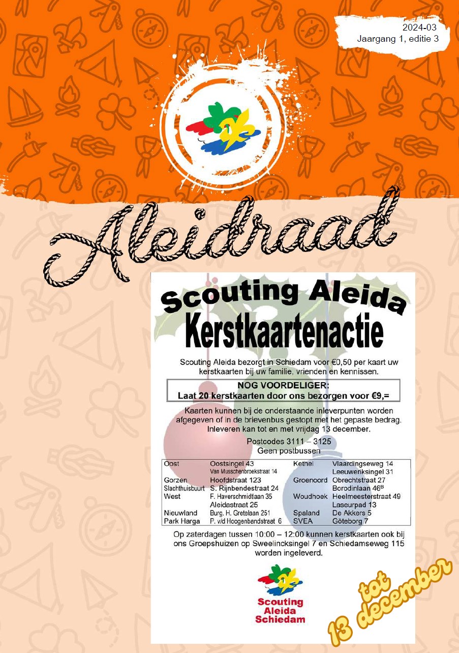 De Aleidraad van december 2024 van Scouting Aleida Schiedam
