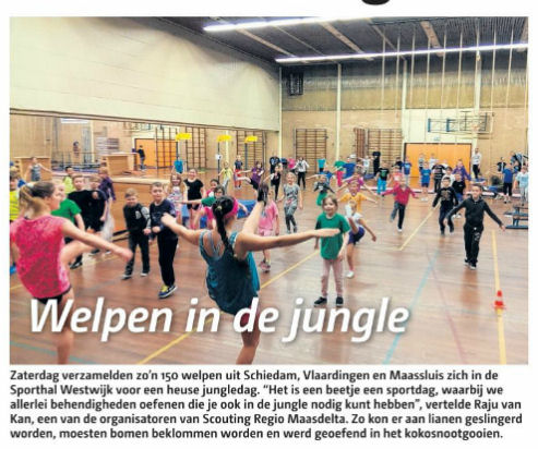 Op pagina 20 van de Groot Vlaardingen van 10 februari 2016 een leuke foto met onderschrift. Foto: Richard Spruit