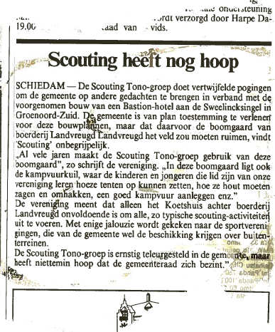In het Schiedams Nieuwsblad verscheen op 3 mei 1994 dit artikel