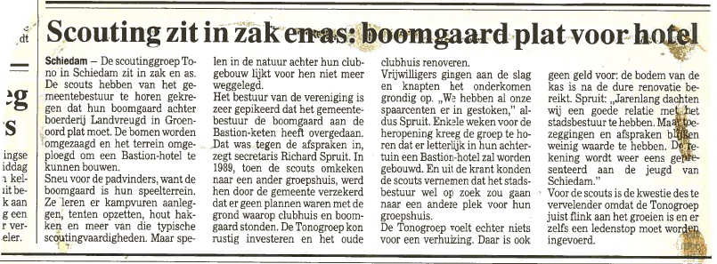 In het Rotterdams Dagblad van 28 april 1994 verscheen dit artikel
