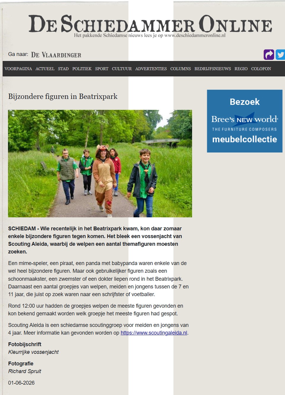 Sinds 2 juni op de website van DeSchiedammerOnline.nl
